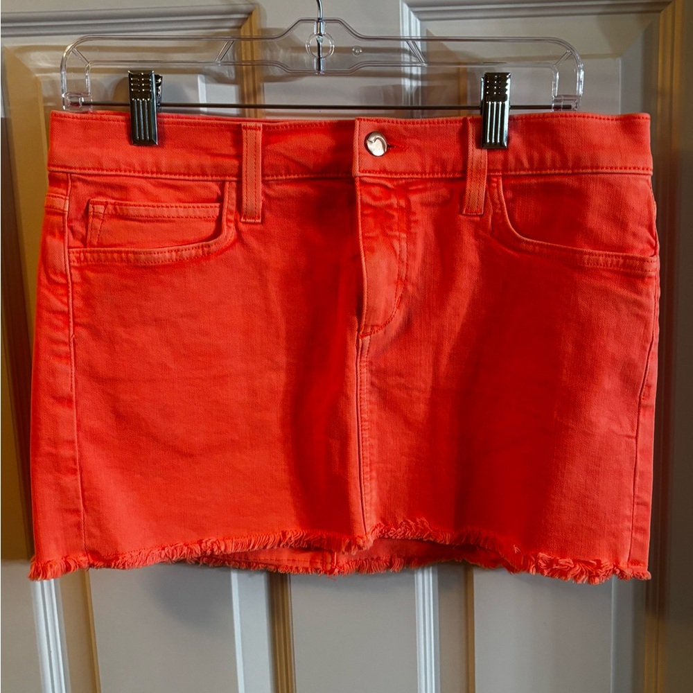 Joe’s Orange Denim Skirt
